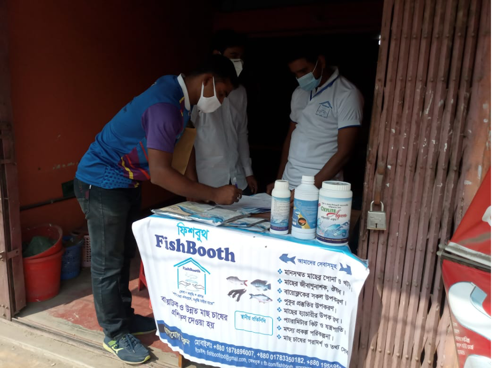 Physical FishBooths serve specific rural areas in Chattogram and Bandarban